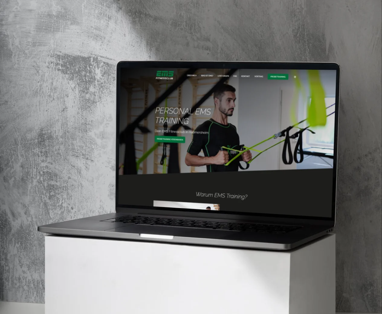 EMS Fitnessclub – Webdesign – Foto 1 von 2