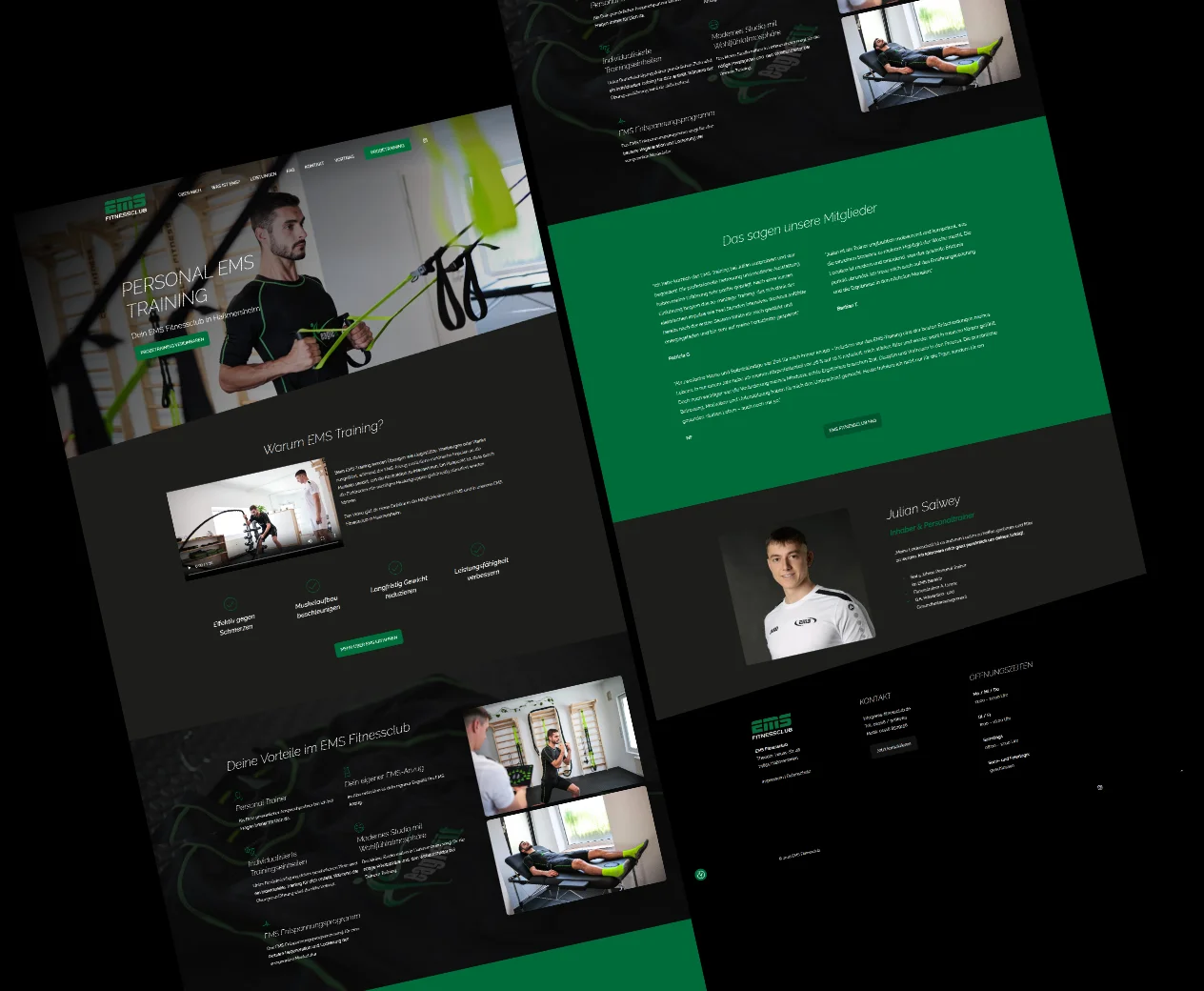 EMS Fitnessclub – Webdesign – Foto 2 von 2
