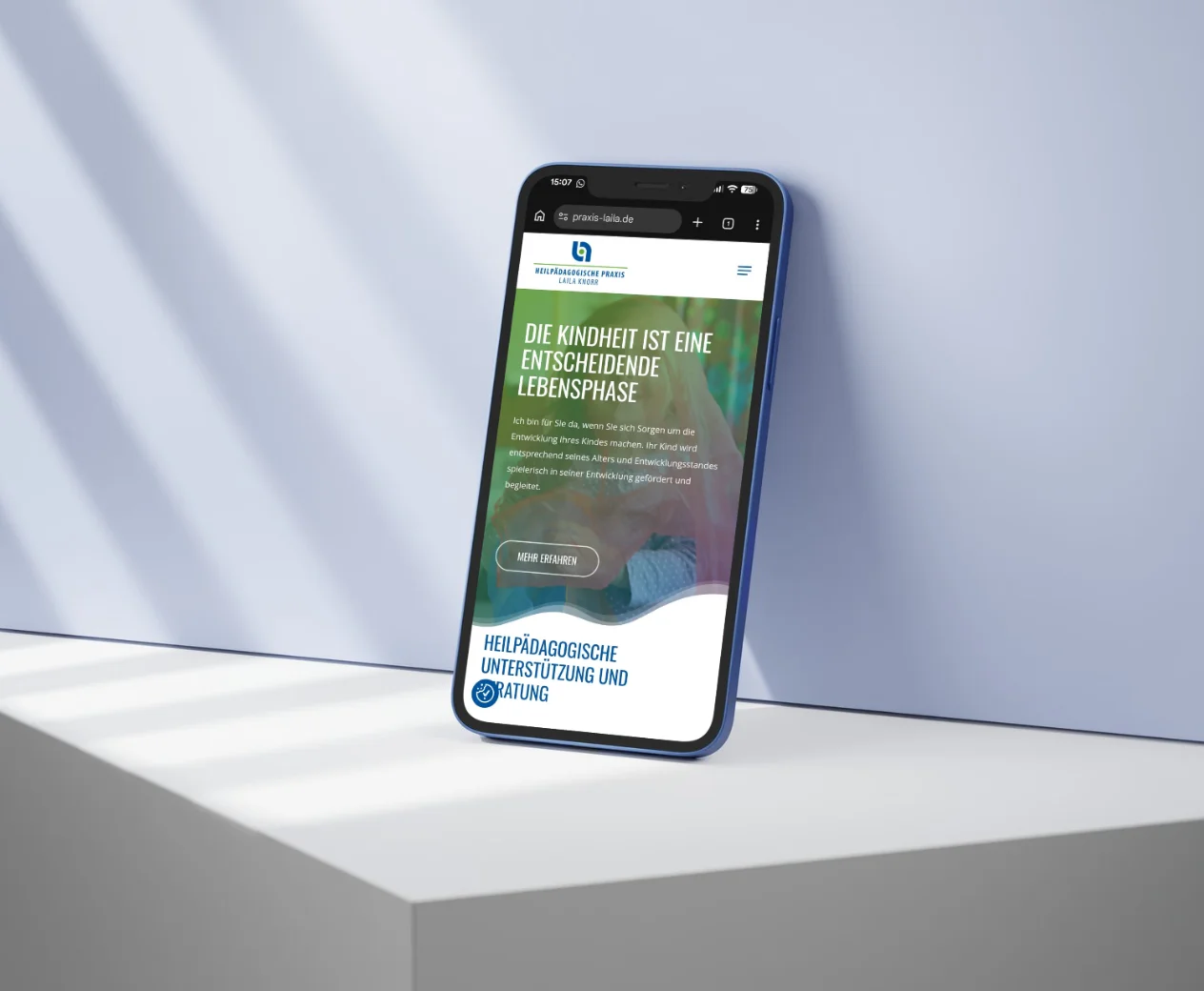 Heilpädagogische Praxis Laila Knorr – Webdesign – Foto 2 von 2